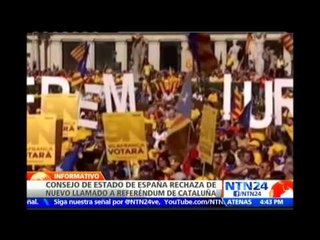 Gobierno español impugna consulta independentista de Cataluña