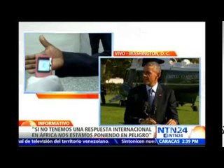 Obama resalta labor de EE.UU. en lucha contra Ébola y asegura que solucionarán "el problema"