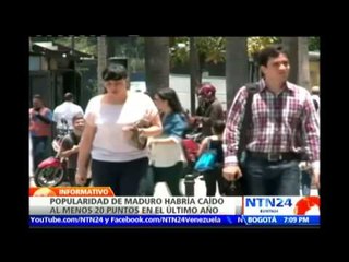 Encuesta revela una fuerte caída en la popularidad del presidente venezolano Nicolaás Maduro