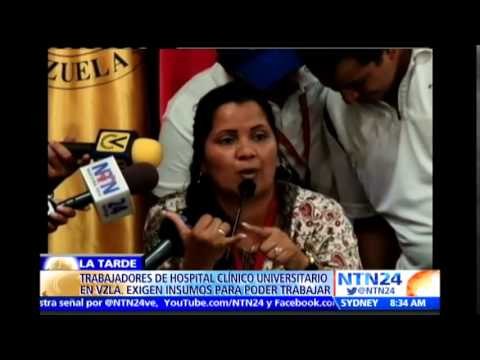 Trabajadores del Hospital Clínico Universitario exigen insumos para pacientes
