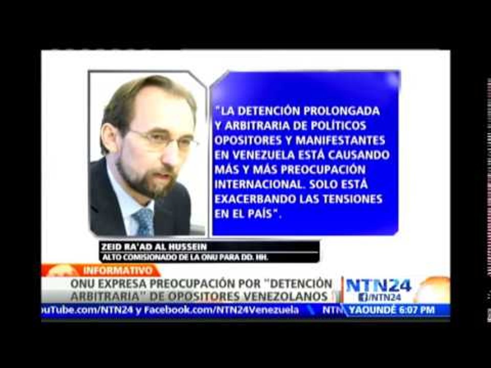 Alto Comisionado de la ONU para los Derechos Humanos pide liberación inmediata de Leopoldo López