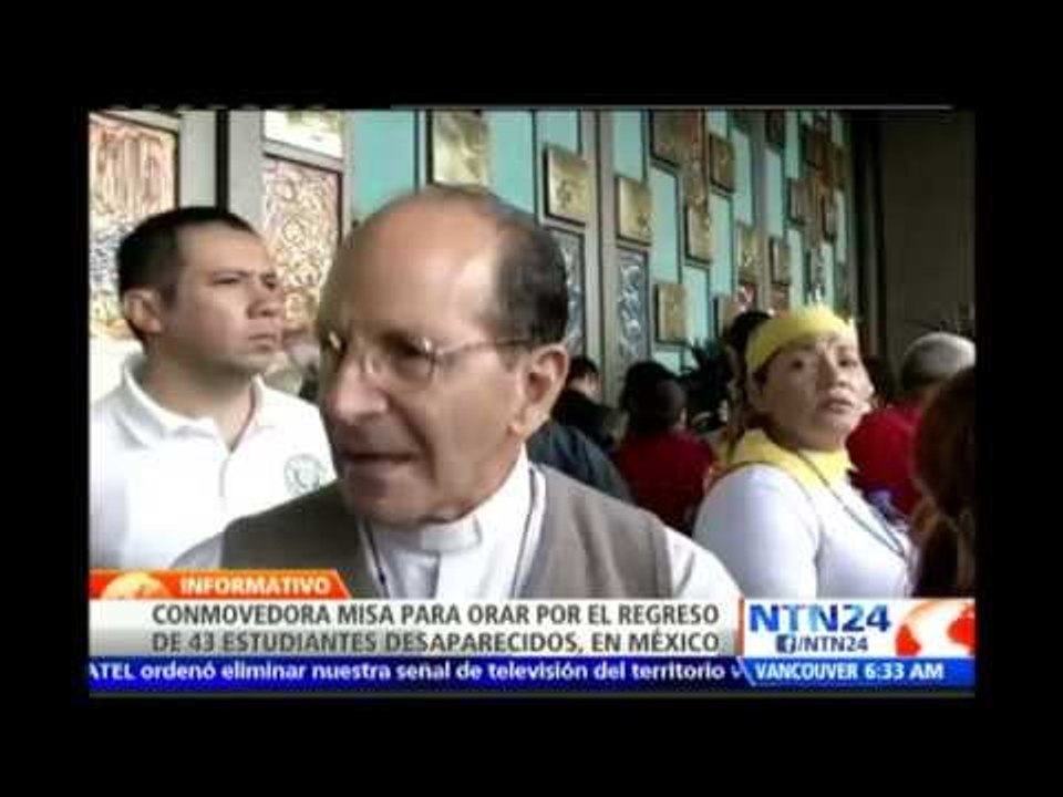 Familiares de 43 estudiantes mexicanos desaparecidos realizan eucaristía para pedir por su regreso