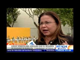 Exilio venezolano afirma que régimen de Maduro se burla de la comunidad internacional