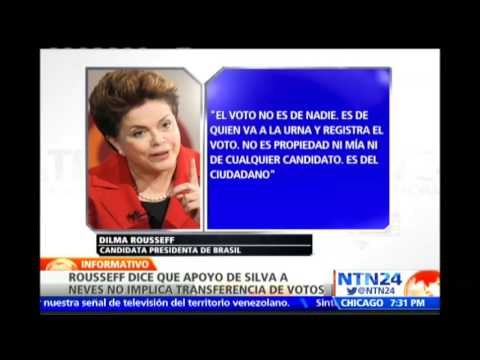 Dilma Rousseff asegura que comprende el apoyo de Marina Silva a su rival electoral Aécio Neves