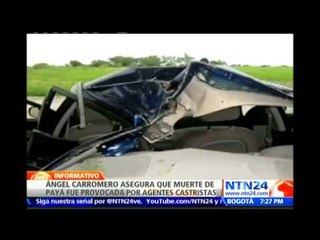 Ángel Carromero busca demostrar cómo la muerte del disidente cubano Payá fue un "atentado"