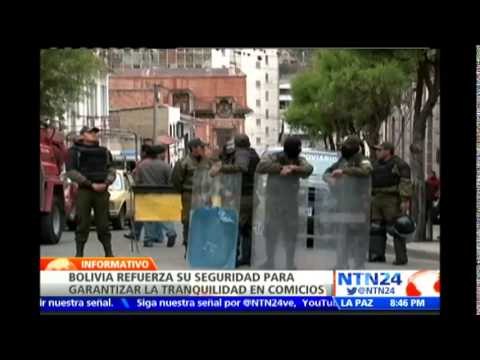 Autoridades bolivianas despliegan operativo para garantizar seguridad durante comicios generales