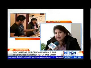 Vocal del TSE de Bolivia asegura que están tomando medidas para evitar que fotografíen urnas