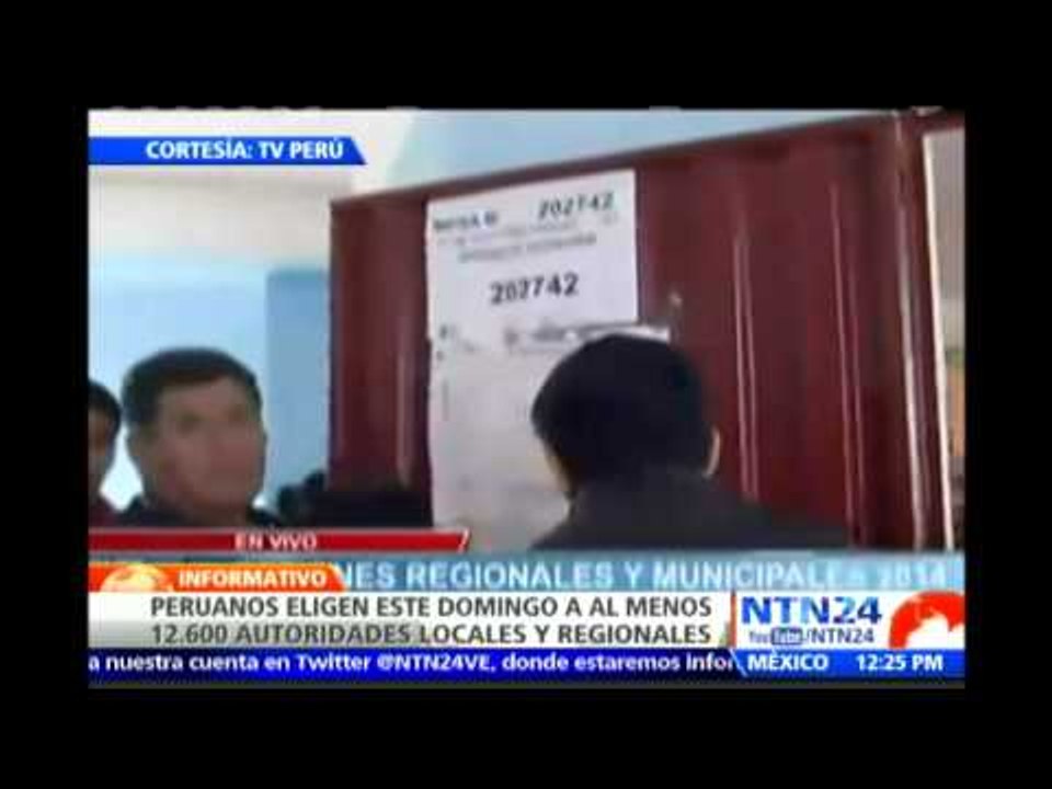 Presidente Humala invita a peruanos a participar en elecciones de autoridades locales y regionales