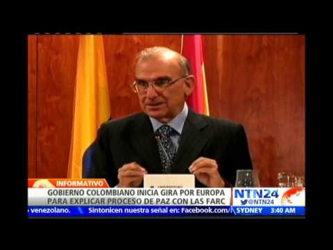 Gobierno colombiano inicia gira en Europa para explicar diálogos de paz con terroristas de las FARC