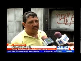 NTN24 visita los alrededores del barrio donde fue asesinado el diputado venezolano Robert Serra