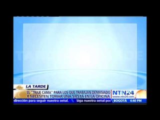 Compañía japonesa diseña traje-cama para quienes gastan mucho tiempo en su trabajo