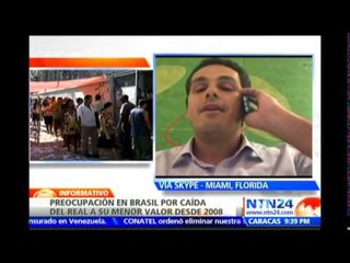 A solo días de los comicios presidenciales, la moneda de Brasil cayó a su menor valor desde 2008