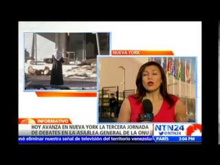 Avanza la tercera jornada de la Asamblea General de la ONU en Nueva York