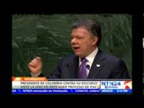 “Estamos más cerca que nunca de lograr la paz”: Juan Manuel Santos en la Asamblea General de la ONU