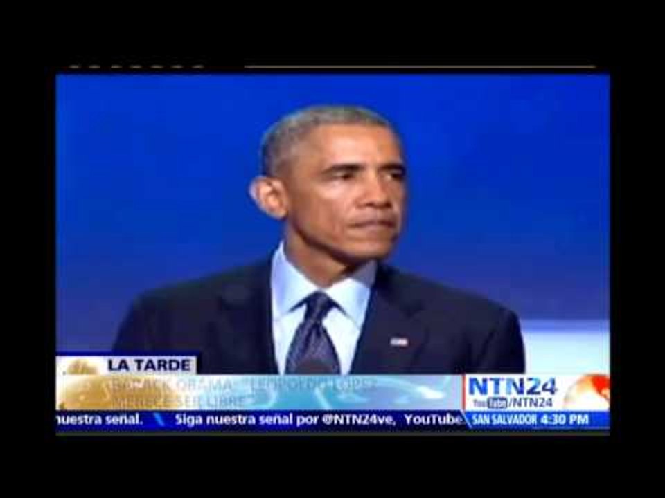 Leopoldo López "merece ser libre": Barack Obama destaca caso del venezolano en cita internacional