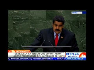 Maduro hace un llamado a reformar el sistema de la ONU y pide "alianza de paz contra el terrorismo"