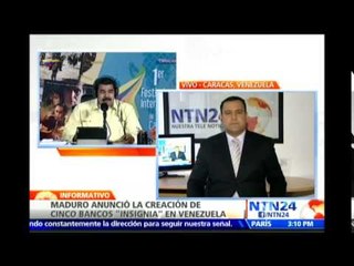 Maduro anuncia la creación de cinco "buques insignia" bancarios para el desarrollo en Venezuela