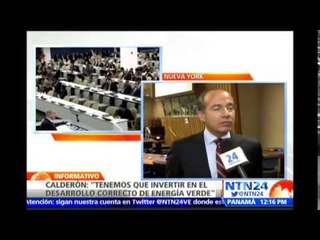Expresidente Felipe Calderón presenta 10 iniciativas "para evitar una catástrofe mundial"
