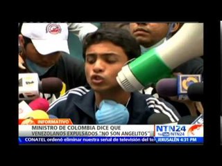 Ministro de Colombia asegura que estudiantes venezolanos expulsados "no son unos angelitos"