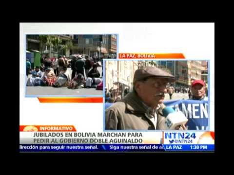 Jubilados bolivianos adelantan movilización para exigir al Gobierno pago de bono y doble aguinaldo