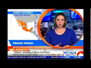 Tormenta tropical “Odile” se convierte en huracán de categoría uno en la costa oeste de México