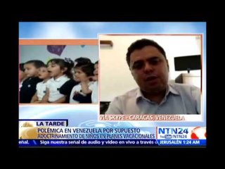 Dirigente del partido Copei señala que el adoctrinamiento chavista para los niños en Vzla "criminal"