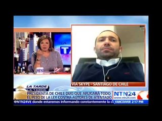 Experto en seguridad: responsables de atentado en Chile buscan "desordenar el país y causar temor"