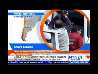 Ministro chileno dijo en NTN24 que el “atentado terrorista en Santiago no quedará en la impunidad”
