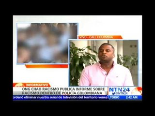 Estudio de la ONG Chao Racismo revela que en la Policía colombiana hay evidencias de racismo