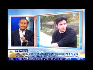 Actitud de Colombia contra estudiantes "es infame e innoble": Diego Arria