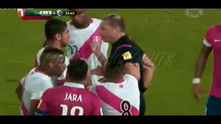 Christian Cueva Roja, Red Card, Peru vs Chile, Eliminatorias 2018