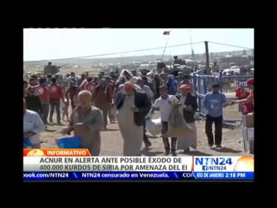 Número de refugiados kurdos en Turquía por el avance del EI podría alcanzar los 400.000