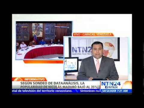 Nueva encuesta de Datanálisis revela que la popularidad de Nicolás Maduro descendió al 35%