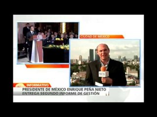 Peña Nieto rinde segundo informe sobre la gestión de su gobierno ante el Congreso mexicano