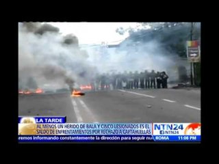 Protestas en Táchira contra el sistema captahuellas dejan un herido de bala y cinco lesionados