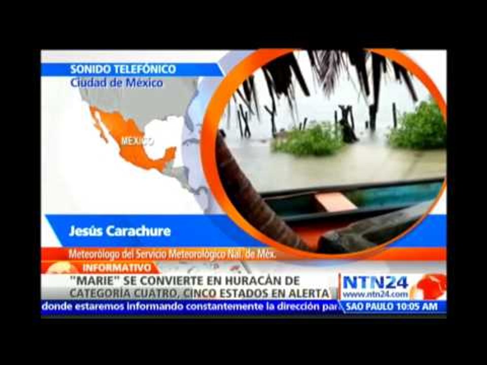 Experto señala los riesgos que puede traer el huracán Marie en la costa de México