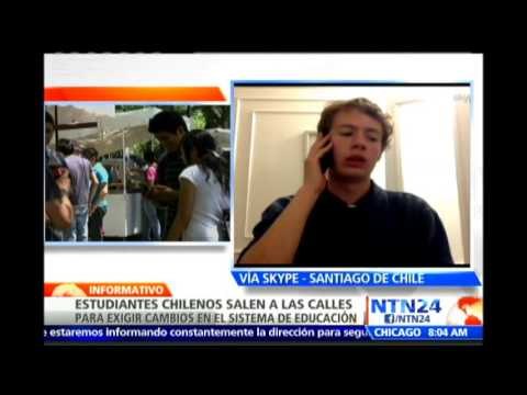 Estudiantes se toman calles de Santiago de Chile para exigir al Gobierno mejoras en educación