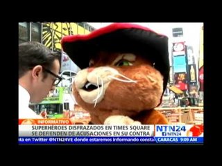 Nueva York planea regular labor de artistas que se disfrazan de superhéroes para trabajar