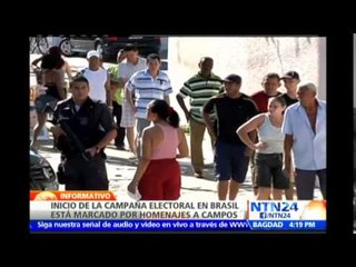 Reanudan las campañas electorales en Brasil tras muerte del excandidato Campos