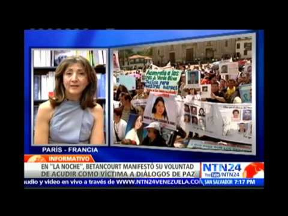 Ingrid Betancourt exigió a las FARC “entender que el perdón de las víctimas no equivale a impunidad”