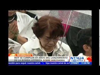 Japón conmemora el aniversario 69 del lanzamiento de la bomba atómica en Hiroshima
