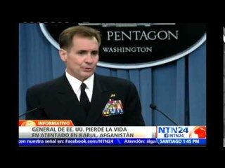 Pentágono confirma la muerte de general estadounidense tras ataque en Kabul