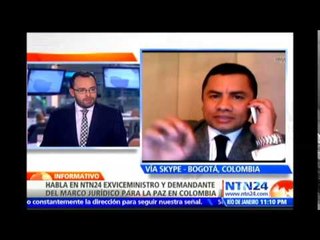 Exviceministro de Defensa explica demanda que permite participación de las FARC en la política