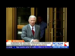 Gobierno de Cristina Fernández desmiente "default" y asegura que es solvente