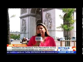 Polémica en Francia por presuntos actos antisemitas en marchas propalestinas