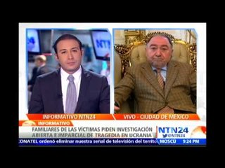 Embajador de Rusia en México espera que caso del avión malasio sirva para frenar violencia