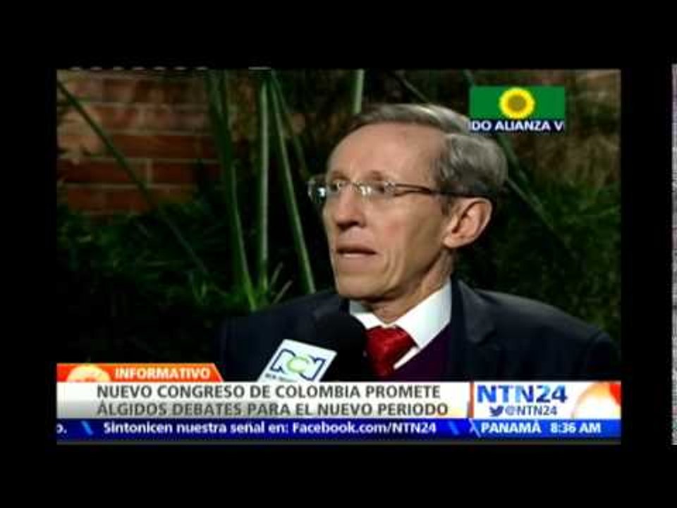 Se instala nuevo Congreso en Colombia con el expresidente Álvaro Uribe como senador
