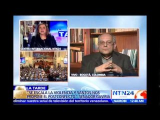 El proceso de paz en Colombia y un posible postconflicto "es una imaginación": José Obdulio Gaviria
