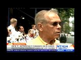 Decenas de activistas realizan protesta pacífica en NY para exigir el respeto de los DD.HH en Cuba