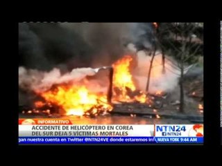 Al menos cinco muertos deja accidente aéreo en Corea del Sur
